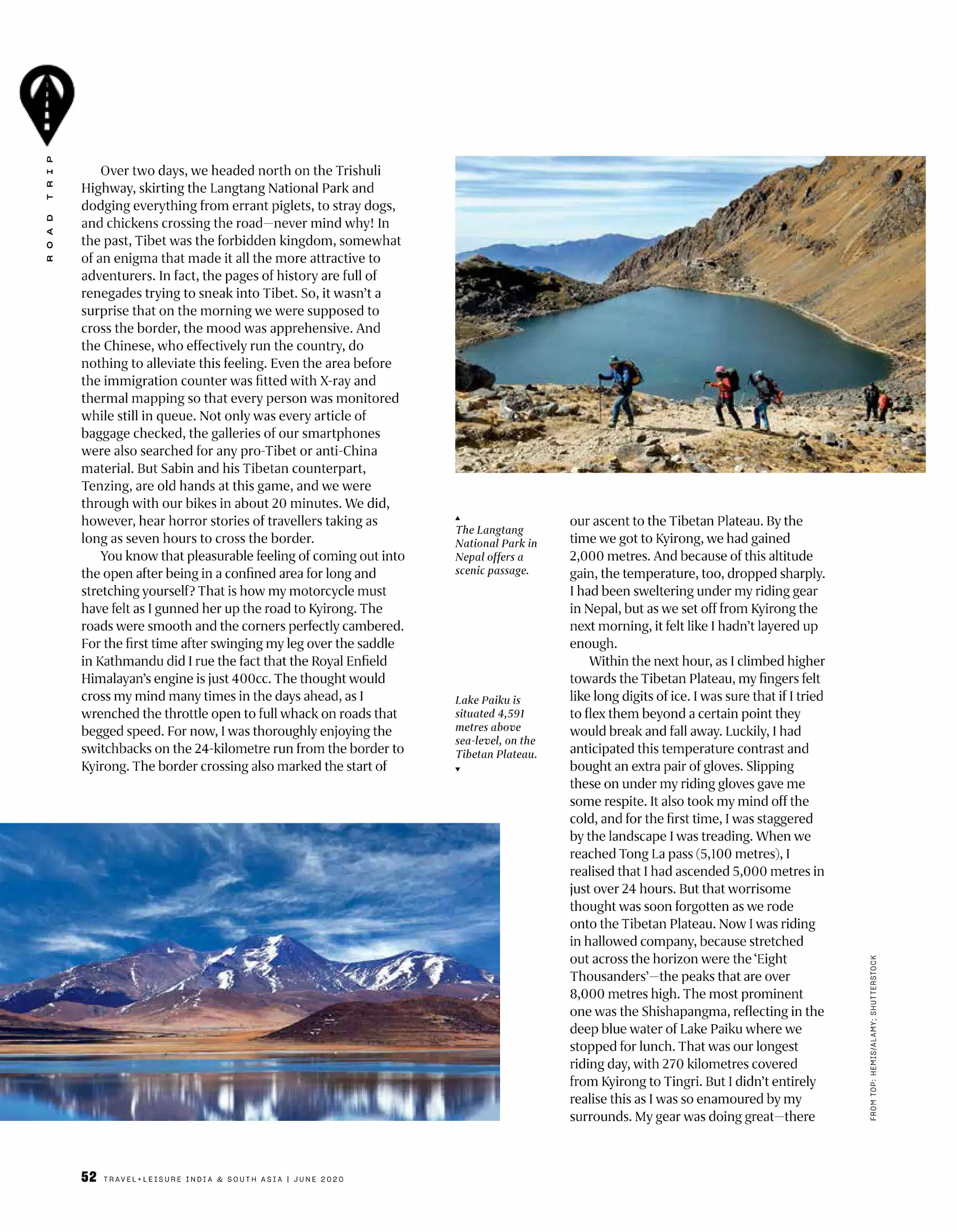 Preview image for the Rongbuk Ride feature in Travel + Leisure.