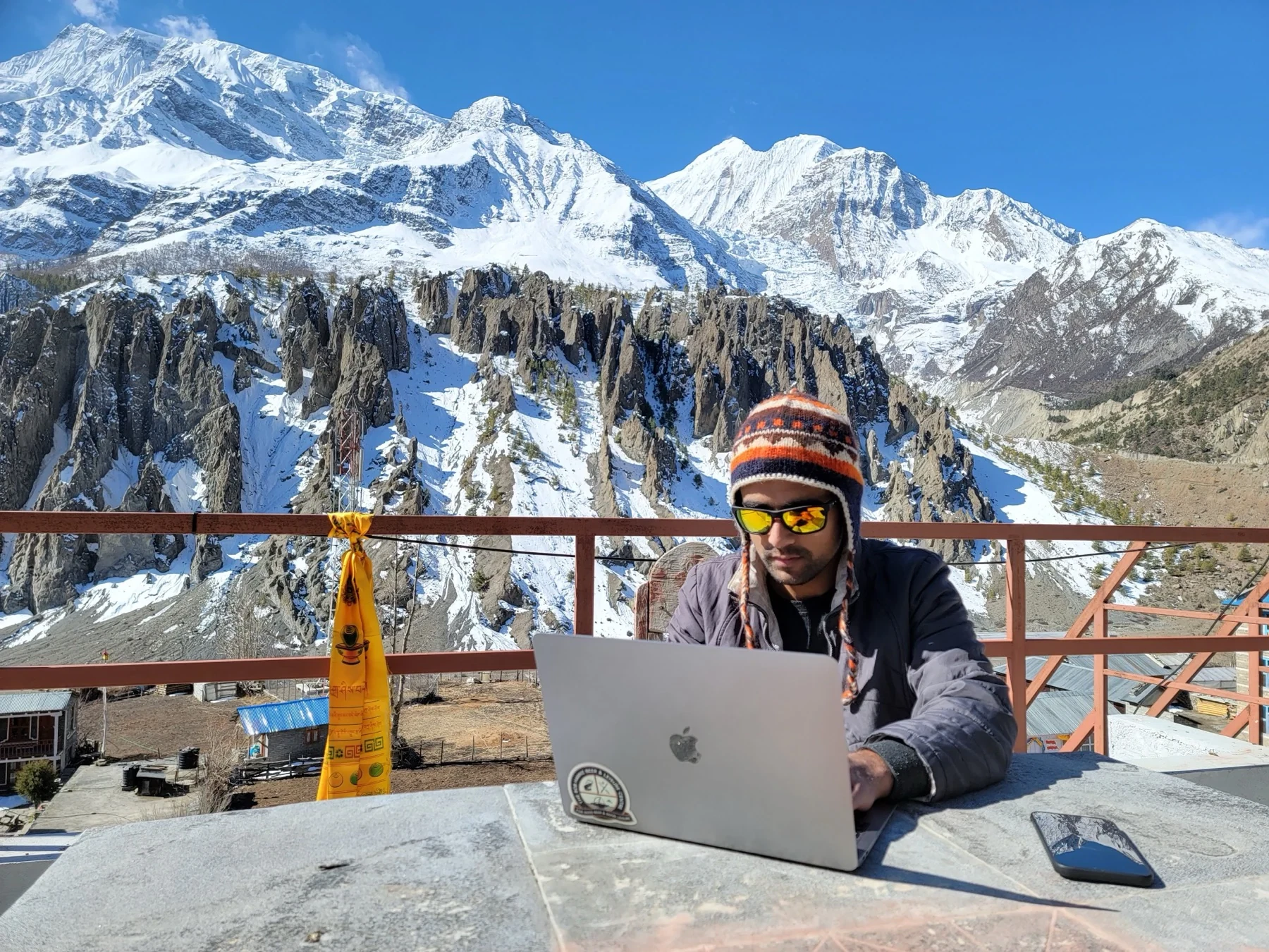 Sarun Luitel, IT officer at Wild Adventure Nepal.